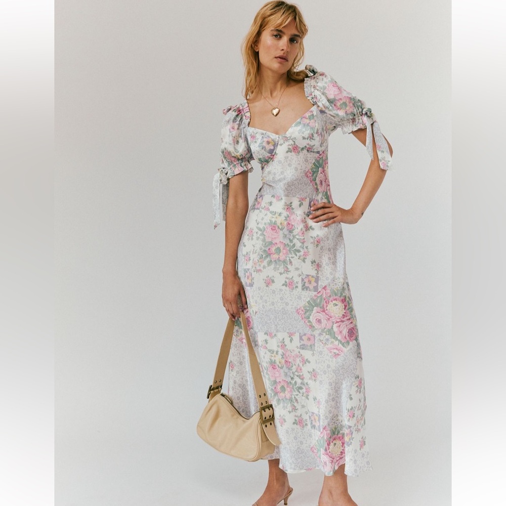 Selkie The Poet Printed Slip Dress